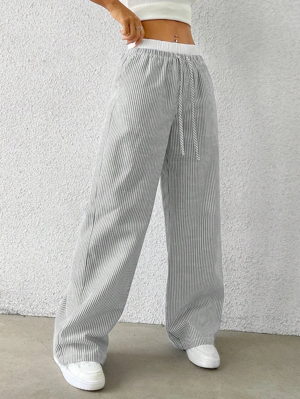 Womens pants black solid color casual fashion elegant Japanese Korean European and American mature autumn and winter