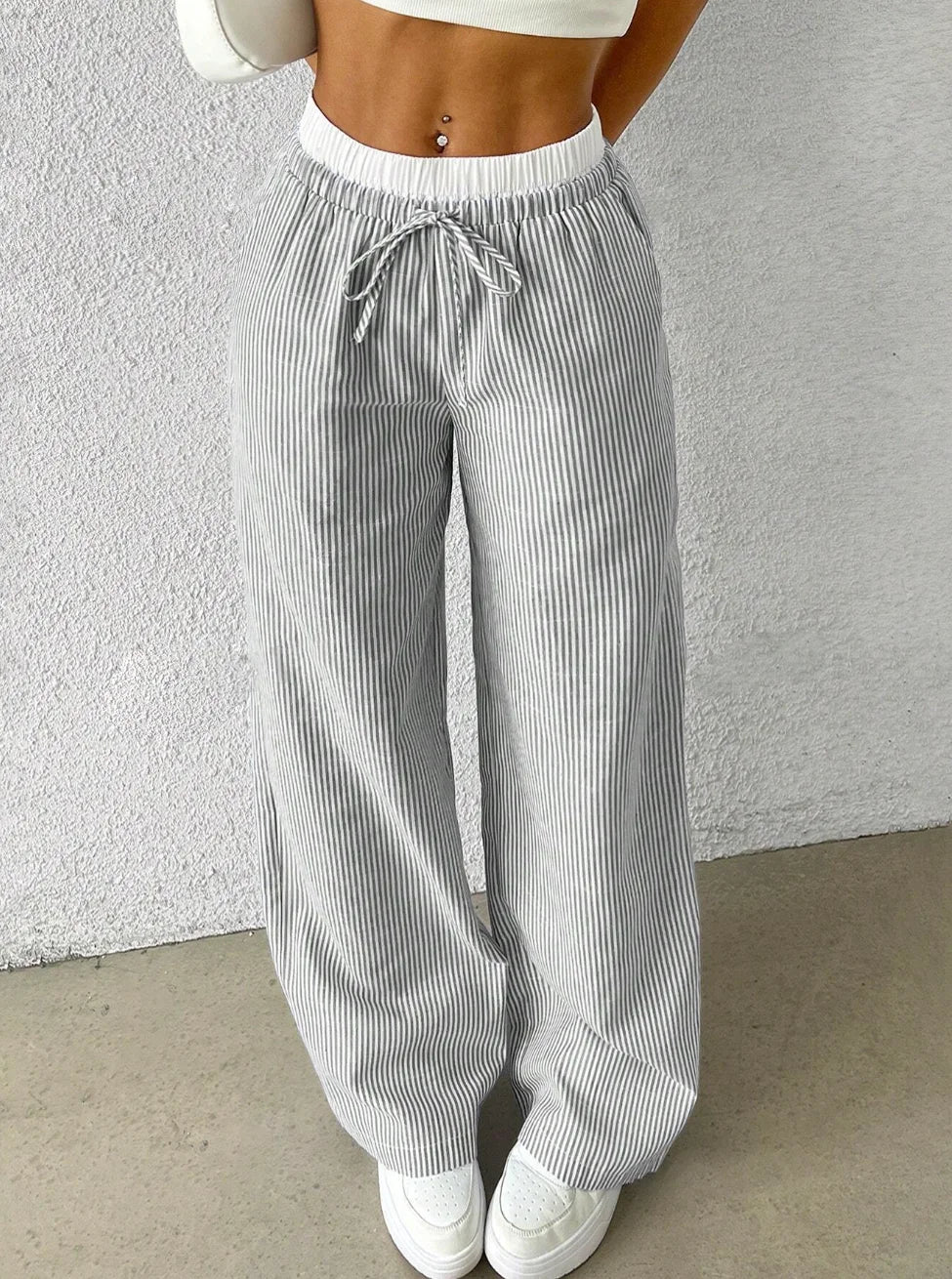 Womens pants black solid color casual fashion elegant Japanese Korean European and American mature autumn and winter